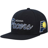 Indiana Pacers Hardwood Classics Script 2.0 Snapback Hat - Black cheap
