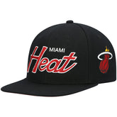 Miami Heat Hardwood Classics Script 2.0 Snapback Hat - Black online