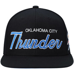 Oklahoma City Thunder Hardwood Classics Script 2.0 Snapback Hat - Black online