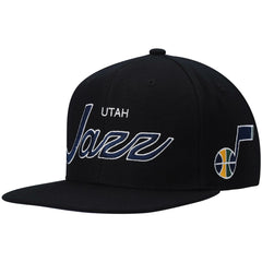 Utah Jazz Hardwood Classics Script 2.0 Snapback Hat - Black online