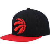 Toronto Raptors Team Two-Tone 2.0 Snapback Hat - Black/Red discount
