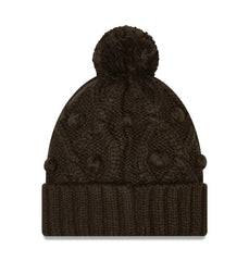 Cleveland Browns New Era Women's Toasty Cuffed Knit Hat with Pom - Brown sale