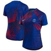 Paris Saint-Germain Women's 2022 Pre-Match Top on sale - Blue