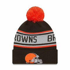 Cleveland Browns New Era Preschool Repeat Cuffed Knit Hat with Pom - Brown sale