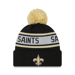 New Orleans Saints New Era Preschool Repeat Cuffed Knit Hat with Pom - Black outlet