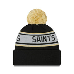 New Orleans Saints New Era Preschool Repeat Cuffed Knit Hat with Pom - Black outlet