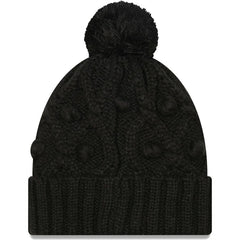Pittsburgh Steelers New Era Girls Youth Toasty Cuffed Knit Hat with Pom - Black discount