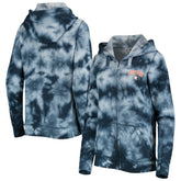 Houston Astros Women's Tie-Dye Full-Zip Hoodie Navy