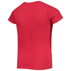 Washington Nationals Girls Youth Flip Sequin Team T-Shirt Red