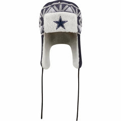Dallas Cowboys New Era Knit Trapper Hat - Navy for sale