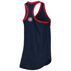 Montreal Canadiens G-III Sports by Carl Banks Women's Showdown Slub Racerback Tank Top - Navy Tank Top