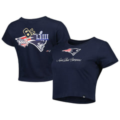 New England Patriots New Era Women's Historic Champs T-Shirt - Navy on sale