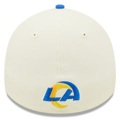 Los Angeles Rams New Era 2022 Sideline 39THIRTY 2-Tone Flex Hat - Cream/Royal on sale