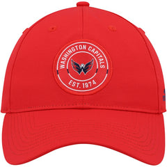 Washington Capitals adidas Team Circle Slouch Adjustable Hat - Red Hats