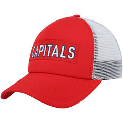Washington Capitals adidas Team Plate Trucker Snapback Hat - Red/White Hats
