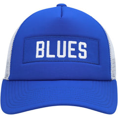 St. Louis Blues adidas Team Plate Trucker Snapback Hat - Blue/White Hats