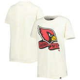 Arizona Cardinals New Era Women's Chrome Sideline T-Shirt - Cream for sale