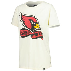 Arizona Cardinals New Era Women's Chrome Sideline T-Shirt - Cream for sale