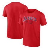 Mike Trout Los Angeles Angels Player Name & Number T-Shirt Red