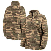 New Jersey Devils G-III Sports by Carl Banks Women's Sherpa Quarter-Zip Jacket - Camo Jerseys