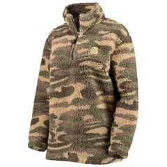 New Jersey Devils G-III Sports by Carl Banks Women's Sherpa Quarter-Zip Jacket - Camo Jerseys