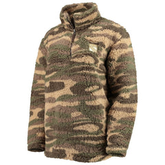 New York Rangers G-III Sports by Carl Banks Women's Sherpa Quarter-Zip Jacket - Camo Jackets