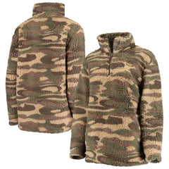 St. Louis Blues G-III Sports by Carl Banks Women's Sherpa Quarter-Zip Jacket - Camo Jackets