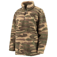 Washington Capitals G-III Sports by Carl Banks Women's Sherpa Quarter-Zip Jacket - Camo Jackets