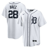 Javier Baez Detroit Tigers Home Replica Player Jersey White