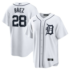 Javier Baez Detroit Tigers Home Replica Player Jersey White