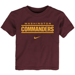 Washington Commanders Preschool Wordmark T-Shirt - Burgundy discount
