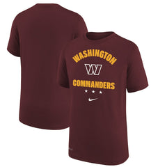 Washington Commanders Youth Team Athletic Performance T-Shirt - Burgundy outlet