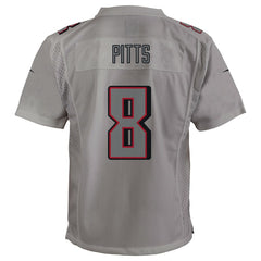 Kyle Pitts Atlanta Falcons Youth Atmosphere Game Jersey - Gray sale