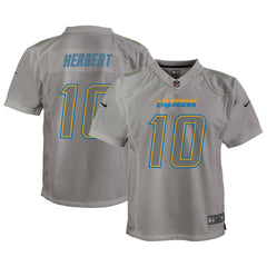 Justin Herbert Los Angeles Chargers Youth Atmosphere Game Jersey - Gray discount