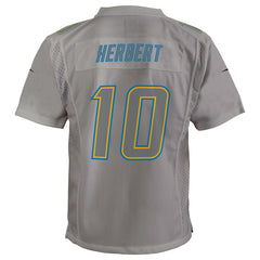 Justin Herbert Los Angeles Chargers Youth Atmosphere Game Jersey - Gray discount