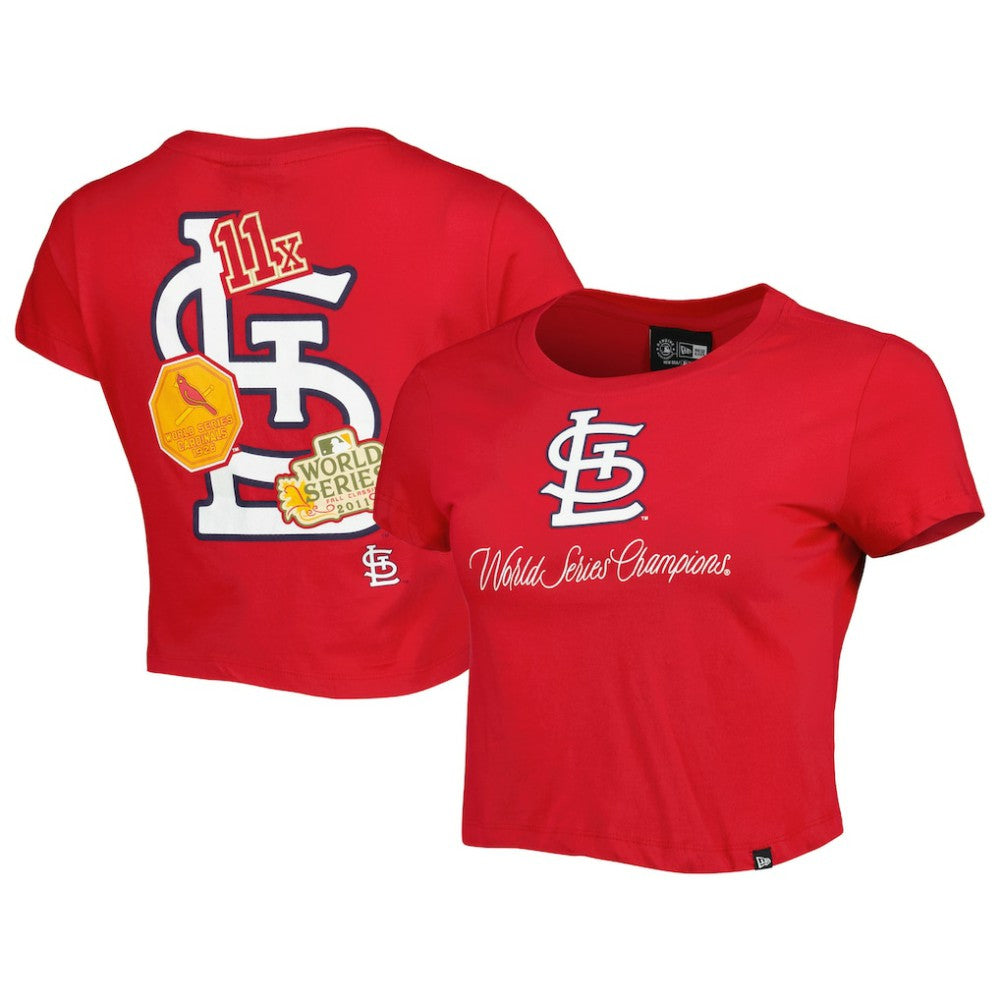 St. Louis Cardinals Women's Historic Champs T-Shirt Red