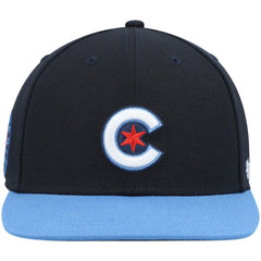 Chicago Cubs 2021 City Connect Captain Snapback Hat Navy