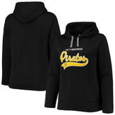 Pittsburgh Pirates Soft as a Grape Women's Plus Size Side Split Pullover Hoodie Black
