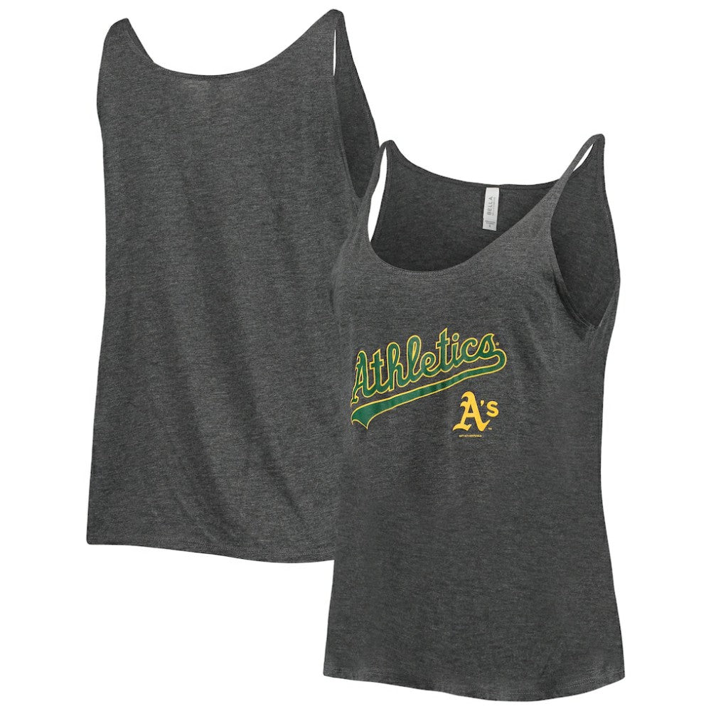 Athletics Soft as a Grape Women's Slouchy Tank Top Heathered Charcoal
