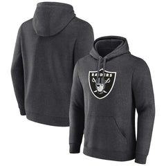 Las Vegas Raiders Primary Logo Fitted Pullover Hoodie - Charcoal outlet