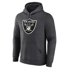 Las Vegas Raiders Primary Logo Fitted Pullover Hoodie - Charcoal outlet