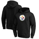 Pittsburgh Steelers Primary Logo Fitted Pullover Hoodie - Black on sale