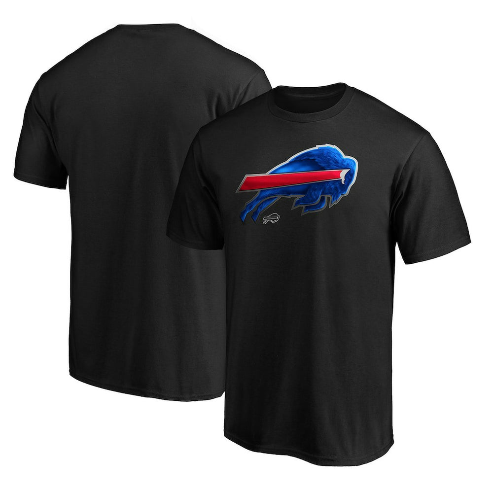Buffalo Bills Midnight Mascot Team Logo T-Shirt - Black on sale