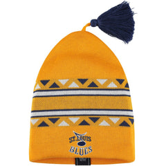 St. Louis Blues adidas Reverse Retro Knit Beanie with Tassel - Gold