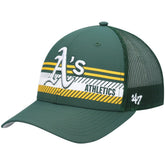 Athletics Cumberland Trucker Snapback Hat Green