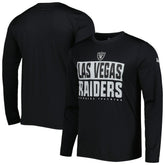 Las Vegas Raiders New Era Combine Authentic Offsides Long Sleeve T-Shirt - Black cheap