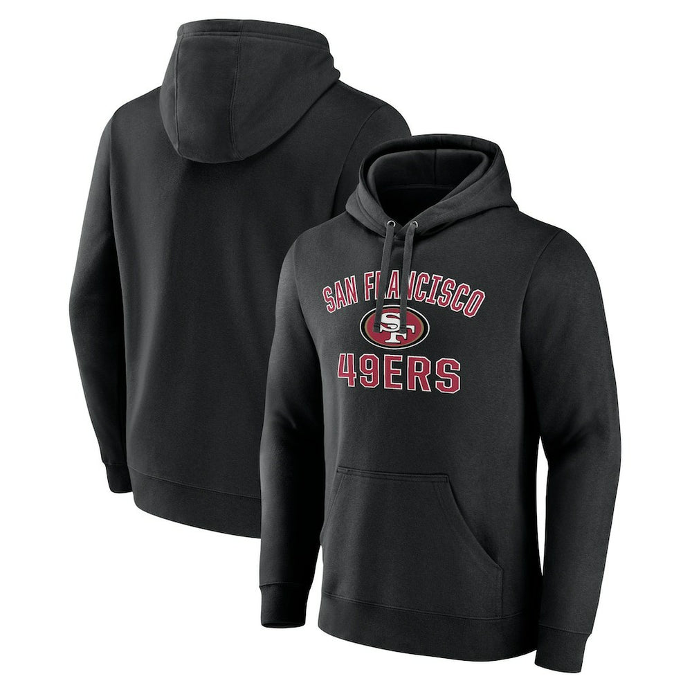 San Francisco 49ers Victory Arch Team Fitted Pullover Hoodie - Black for sale