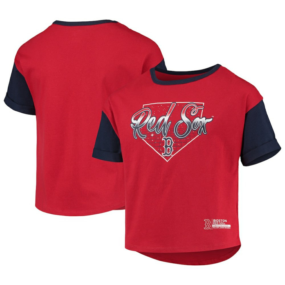 Boston Red Sox Girls Youth Bleachers T-Shirt Red