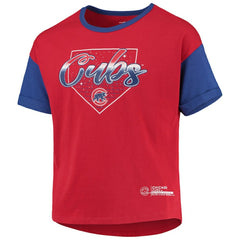 Chicago Cubs Girls Youth Bleachers T-Shirt Red