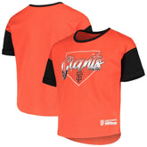 San Francisco Giants Girls Youth Bleachers T-Shirt Orange